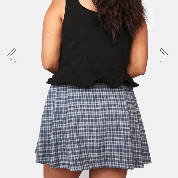 HOROSCOPEZ Plus Effortless Charm Plaid Skirt - Picture 3 of 4